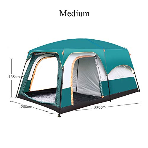 SINBRL Exterior automática – Tienda de Doble Capa Grande Lanzamiento Tienda, Resistente al Agua Resistente al Viento Camping Festival, Color carbón, tamaño S-330 * 210 * 185 CM