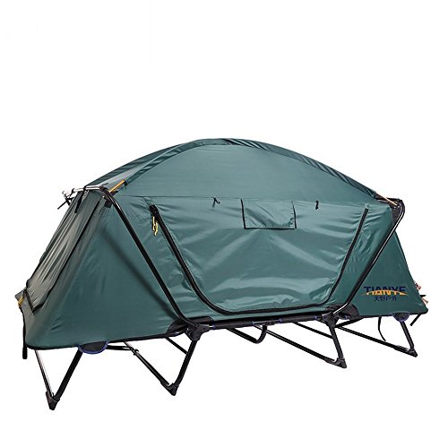 SINBRL Exterior automática – Tienda de Doble Capa Grande Viajes Lanzamiento Tienda, vía Desde el Suelo Resistente al Agua Resistente al Viento Camping Festival, Color carbón, tamaño 2 Personas