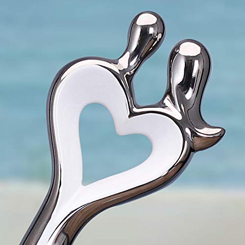Sinozng Esculturas Estatuas Stock Cerámica Artesanía Decoración Decoración del Hogar Regalos Artesanía Decoración Venta Al por Mayor Pareja De Plata