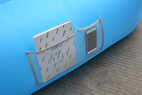 Siphly Sofa Hinchable con Almohada integrada y Bolsa, Sofa Inflable, portátil Impermeable Ligero poliéster Aire sofá Inflable ocioso, Aire Cama Tumbona de Playa para Viajes, Piscina, Camping