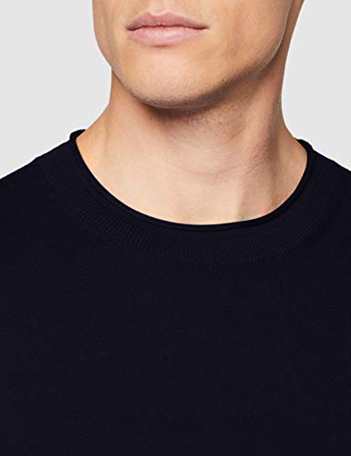 Sisley Maglia G/c M/l Camisa Manga Larga, Azul (Blue 016), X-Large para Hombre