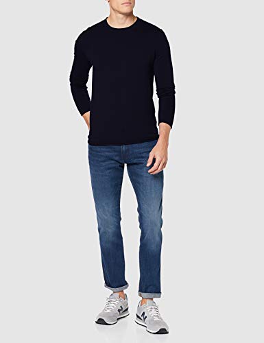 Sisley Maglia G/c M/l Camisa Manga Larga, Azul (Blue 016), X-Large para Hombre