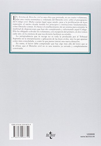 Sistema de Derecho Civil: Volumen II (Tomo 1) El contrato en general. La relación obligatoria (Derecho - Biblioteca Universitaria de Editorial Tecnos)