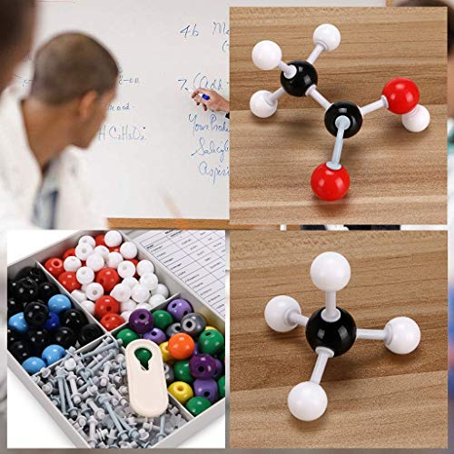 Sisthirth - Kit de modelo molecular de bioquímica (240 piezas) - Juego de estudiantes de química orgánica e inorgánica