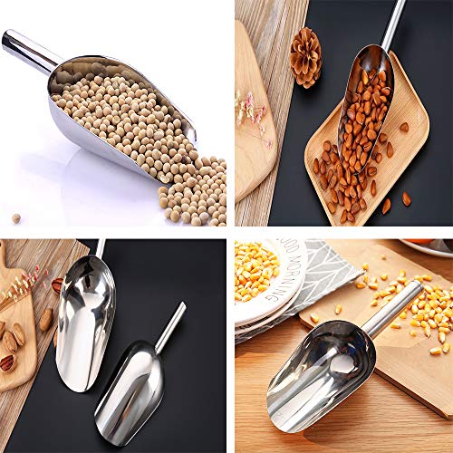 Siumir Cuchara de Hielo de Acero Inoxidable Mini Pala de Comida & Pinzas de hielo de Acero Inoxidable Pinza de Azúcarcc