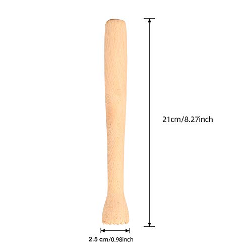 Siumir Mano Mortero Madera 2 pcs Cocktail Pestle Barra de Molienda