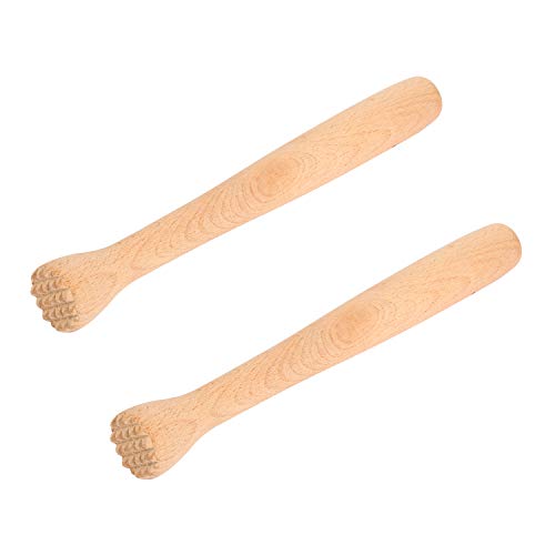 Siumir Mano Mortero Madera 2 pcs Cocktail Pestle Barra de Molienda
