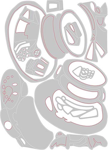 Sizzix Set de Troqueles Thinlits 664230 11 pzas Sr. Muñeco de Nieve, Colorize by Tim Holtz, Multicolor, talla única