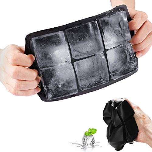 SJTL 2 Pack Bandejas para Hielo Silicona con Tapa Juego de Cubitera Hielo Molde Cubo Hielo Ice Mold para Congelarse Alimentos para Bebe Agua Cola Cócteles Whisky Sin BPA,Verde