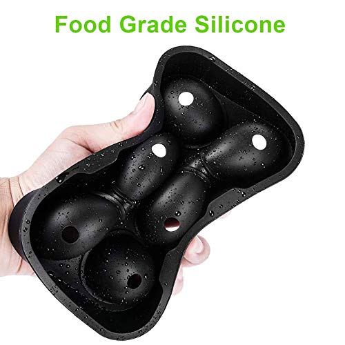 SJTL 2 Pack Bandejas para Hielo Silicona con Tapa Juego de Cubitera Hielo Molde Cubo Hielo Ice Mold para Congelarse Alimentos para Bebe Agua Cola Cócteles Whisky Sin BPA,Verde