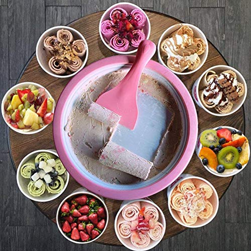 SJTL Fabricante de Helados Instantáneos Pan de Helados Material de Grado Alimenticio Sin Electricidad Contenedores de Helados Hechos en Casa CREA Batidos para Niños,Azul