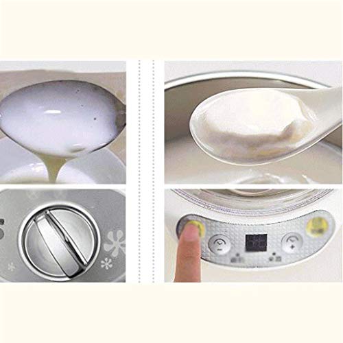SJYDQ Máquina de Yogurt Mini máquina de Helados con encimera eléctrica con Fondo Antideslizante, Helado rápido casero fácil, Sorbete de Postre de Yogurt congelado