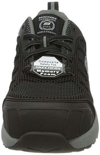 Skechers Bulkln Lyndale, Zapato Industrial para Mujer, Negro, 38 EU