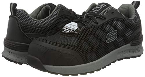 Skechers Bulkln Lyndale, Zapato Industrial para Mujer, Negro, 38 EU