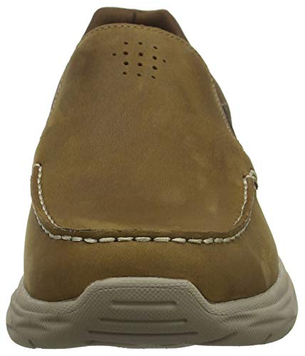 Skechers Men's Harsen-Ortego Loafers, Beige (Desert Dsrt), 8 UK (42 EU)