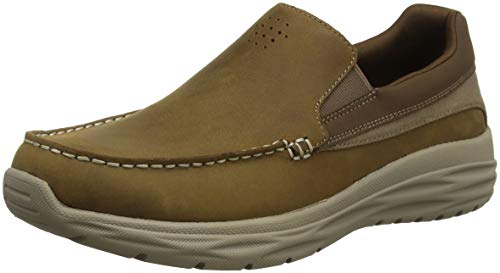 Skechers Men's Harsen-Ortego Loafers, Beige (Desert Dsrt), 8 UK (42 EU)