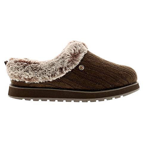 Skechers - Zapatillas de Estar por casa Abiertas Modelo Keepsakes para Mujer (36 EU/Marrón Chocolate)