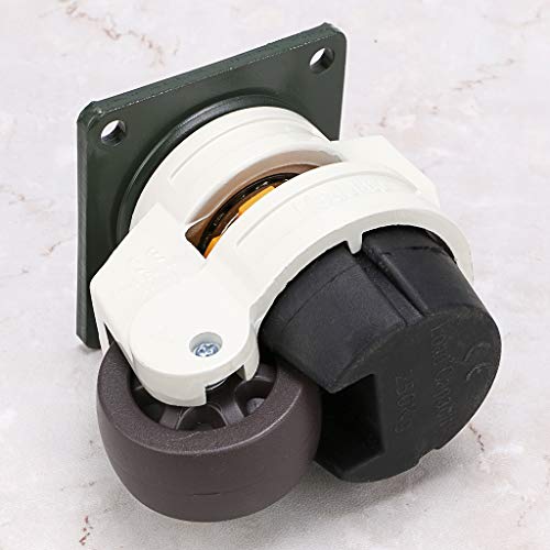 Skelang - 4 ruedas retráctiles para máquina de nivelación GD-60F, ruedas niveladoras para muebles resistentes, banco de trabajo, mesa de soldadura, capacidad de carga 250 kg por rueda