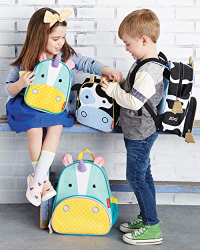 Skip Hop Zoo Lunchies Mochila para el almuerzo, Niños, Diseño Unicorn, Turquesa