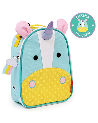Skip Hop Zoo Lunchies Mochila para el almuerzo, Niños, Diseño Unicorn, Turquesa