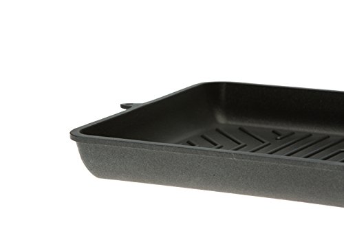 SKK Titanium 2000 Plus 2424 - Cacerola Cast-Parrilla de 24 x 24 cm, Cuadrado, Mango Desmontable