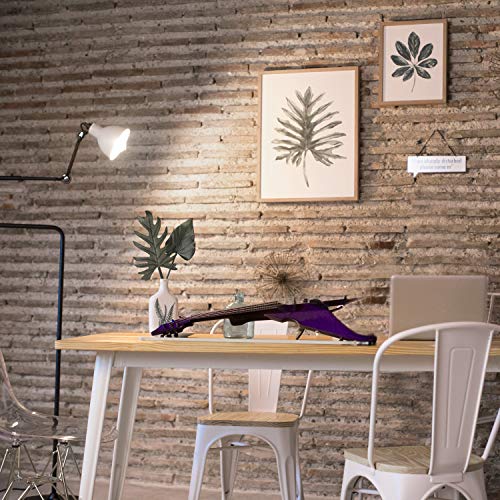 SKLUM Mesa de Comedor Rectangular en Madera de Pino y Acero (160x80 cm) LIX Madera - Acero Brillante Blanco Madera Natural - (Elige Color)