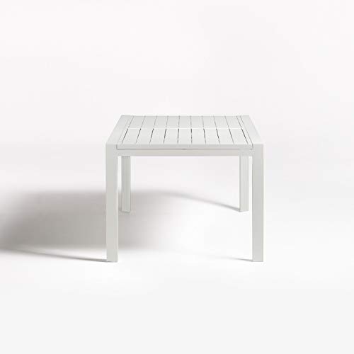 SKLUM Mesa Extensible de Exterior Rectangular en Aluminio (180-240 cm) Starmi Aluminio Blanco - (Elige Color)