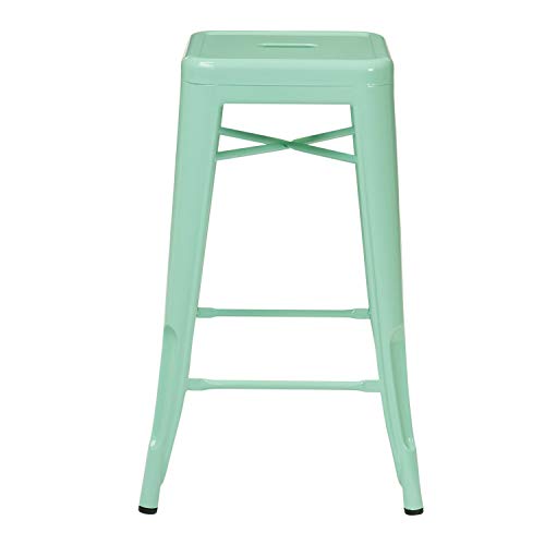 SKLUM Taburete Medio LIX Verde Menta Comedor Cocina Bar Acabado Brillante