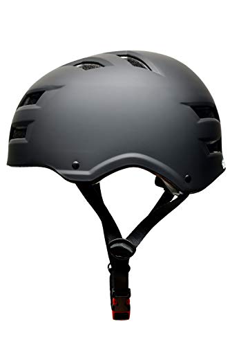 SkullCap® Casco de Skate y BMX - Bicicleta Y Scooter Eléctrico, Diseño: Dark World, Talla: M (55-58 cm)