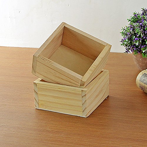 Skyeye Caja De Madera Caja De Uso Doméstico Multifuncional Jardinería Maceta Suculenta Caja De Madera Caja De Madera Cuadrada