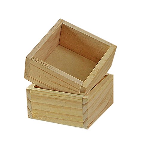 Skyeye Caja De Madera Caja De Uso Doméstico Multifuncional Jardinería Maceta Suculenta Caja De Madera Caja De Madera Cuadrada