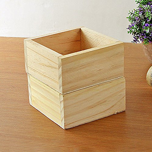 Skyeye Caja De Madera Caja De Uso Doméstico Multifuncional Jardinería Maceta Suculenta Caja De Madera Caja De Madera Cuadrada
