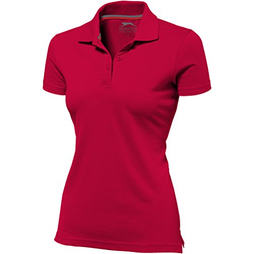 Slazenger Polo de Manga Corta Modelo Advantage para Mujer (Grande (L)/Rojo)