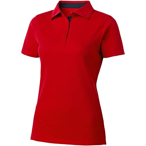 Slazenger - Polo de Manga Corta Modelo Hacker para Mujer (XXL) (Rojo/Azul Marino)