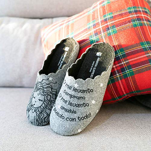 Slippers Wake Up Gris - 36 EU