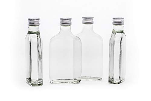 slkfactory 20 Botellas vacías de 100 ml Taschi Cierre de Rosca SLK, de 0,1 L, para Licor, vinagre, Aceite