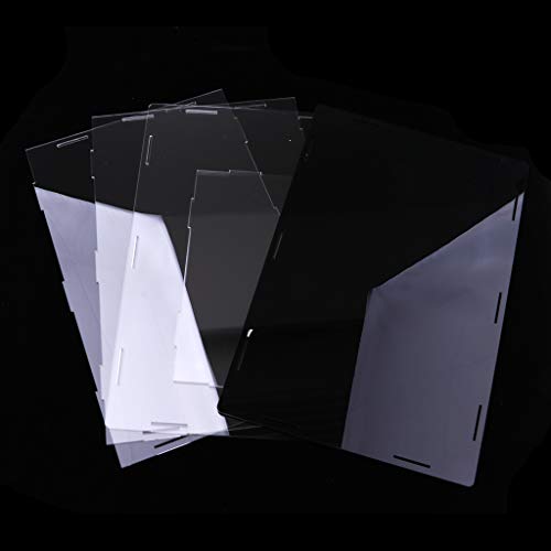 SM SunniMix Caja Exhibidor de Acrílico para Figura de Acción Modelo Anime (Varios Tamaños para Selección) - 32x25x25cm
