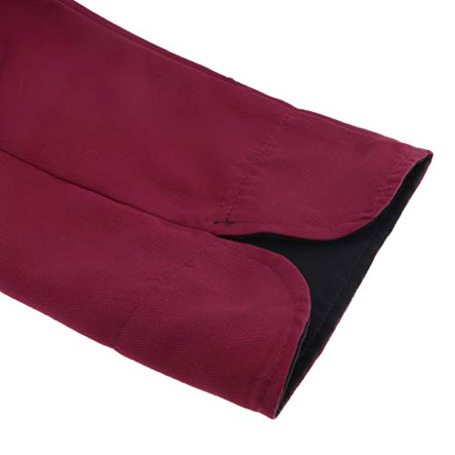 SM SunniMix Chaqueta De Chef Unisex De Manga Larga con Instalación Eléctrica Suministros de Construcción - rojo3