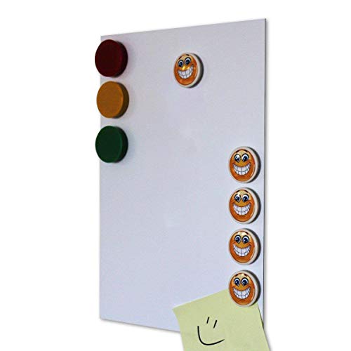 Smagtron pantalla Lámina de hierro autoadhesiva con revestimiento blanco, 3stk. Homedeco-24 – Din A4, revestimiento antiadherente lado blanco, Flexible Para Imanes. neodimio