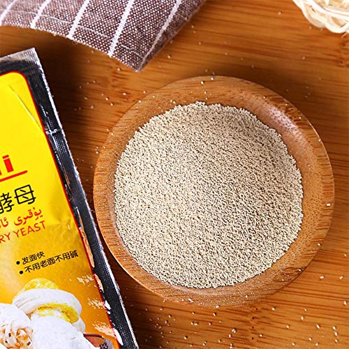SmallPocket Bolsitas De Levadura De Pan En Polvo para Hacer Pan Acción Rápida Secado 12g 20 Sobres Pastel para Hornear Levadura Rusk Agente Leudante