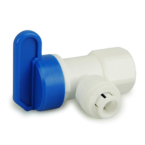 smardy 4 galones (15,14 litros) depósito de agua tanque + Grifo de cierre para la manguera de agua (1/4") RO sistema de ósmosis inversa