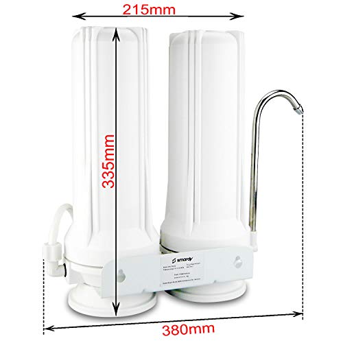 smardy BASIC 202 Sistema de agua filtrada, acoplado al grifo - 2000 L/día - filtración 2 fases