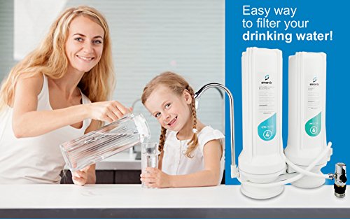 smardy BASIC 202 Sistema de agua filtrada, acoplado al grifo - 2000 L/día - filtración 2 fases