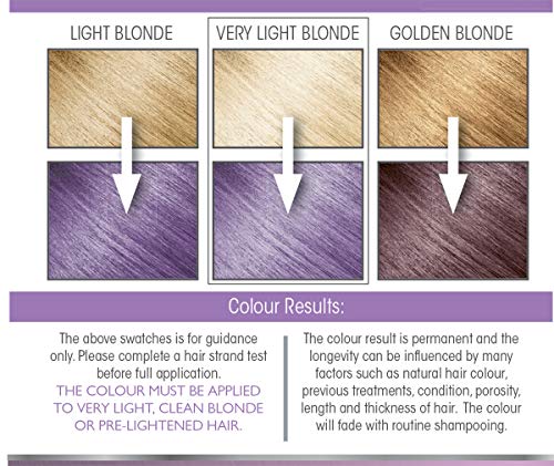 Smart Beauty Tinte de Pelo Permanente, Metálico Pastel Color con Nutritivo Nio-Active Plex Tratamiento Capilar, 150ML - Lila, 150 Milliliters