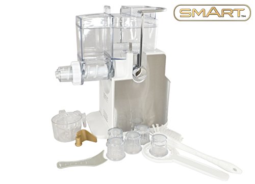Smart, máquina de pasta con rallador mini, totalmente automática para preparar la pasta casera, incluyendo espaguetis, tagliatelle, noodle y mucho más SPM400-SS
