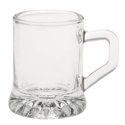Smart Planet Bandeja de Madera para chupito, Incluye 6 Vasos de chupito, Bandeja de Madera de Haya con asa, Texto en alemán