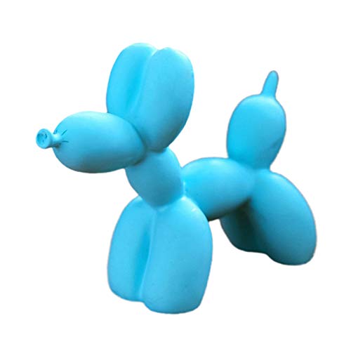SMchwbc Escultura de la Moda Globo del Perro de Resina Artesanal Regalos creativos Modernos Simples estatuas Inicio Decoraciones Decoración (Color : Blue)