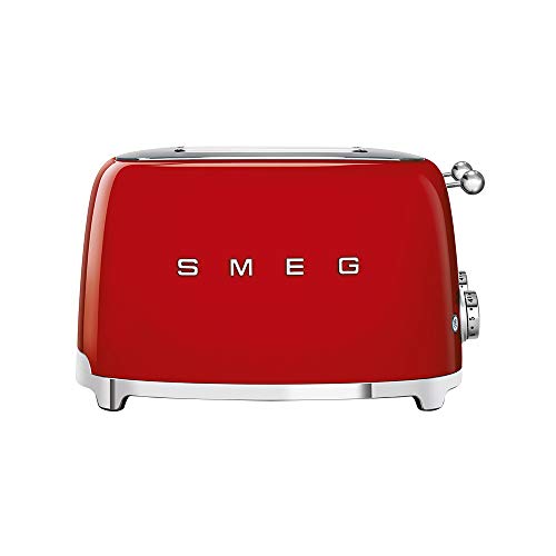 Smeg 770926335 Tostador, 2000 W, Rojo