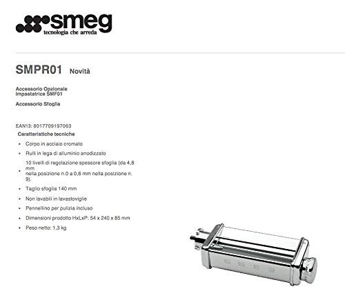 SMEG Batidora Mezclar Accesorio procesador de Alimentos SMPR01, metal, cromo