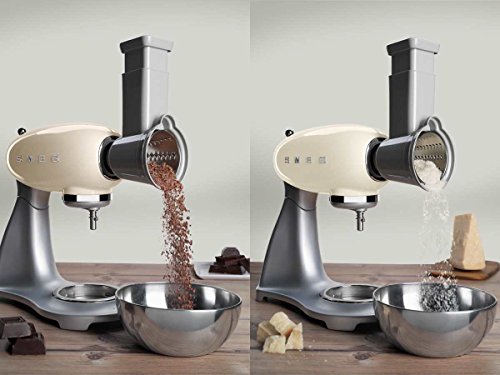 Smeg Batidora y accesorio para mezclar alimentos SMSG01, De plástico, cromo
